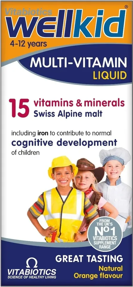 WellKid Multi-Vitamin Liquid cho trẻ từ 4-12 tuổi