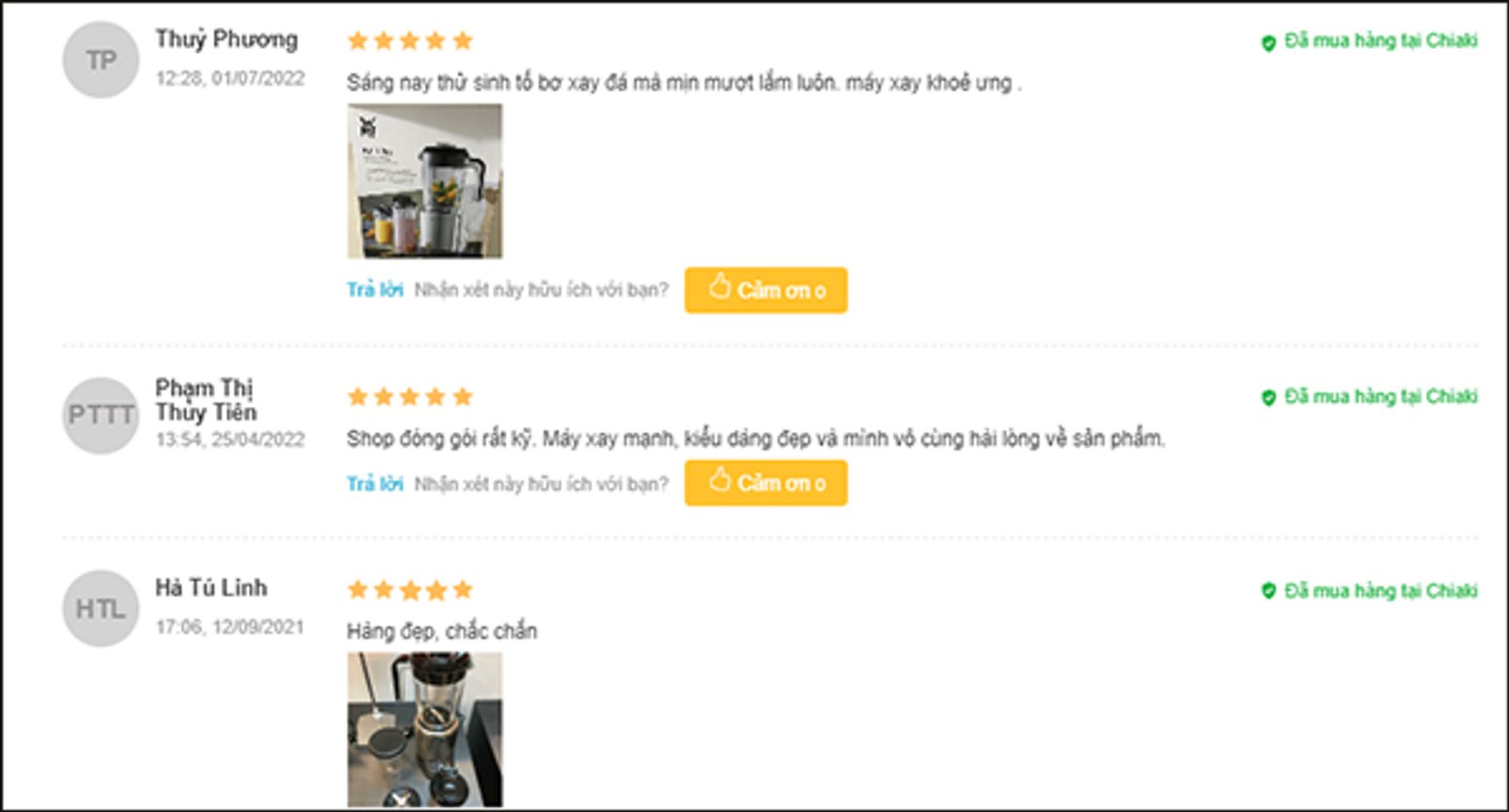 Nhận x&eacute;t thực tế của kh&aacute;ch h&agrave;ng về xay thịt bằng m&aacute;y xay sinh tố