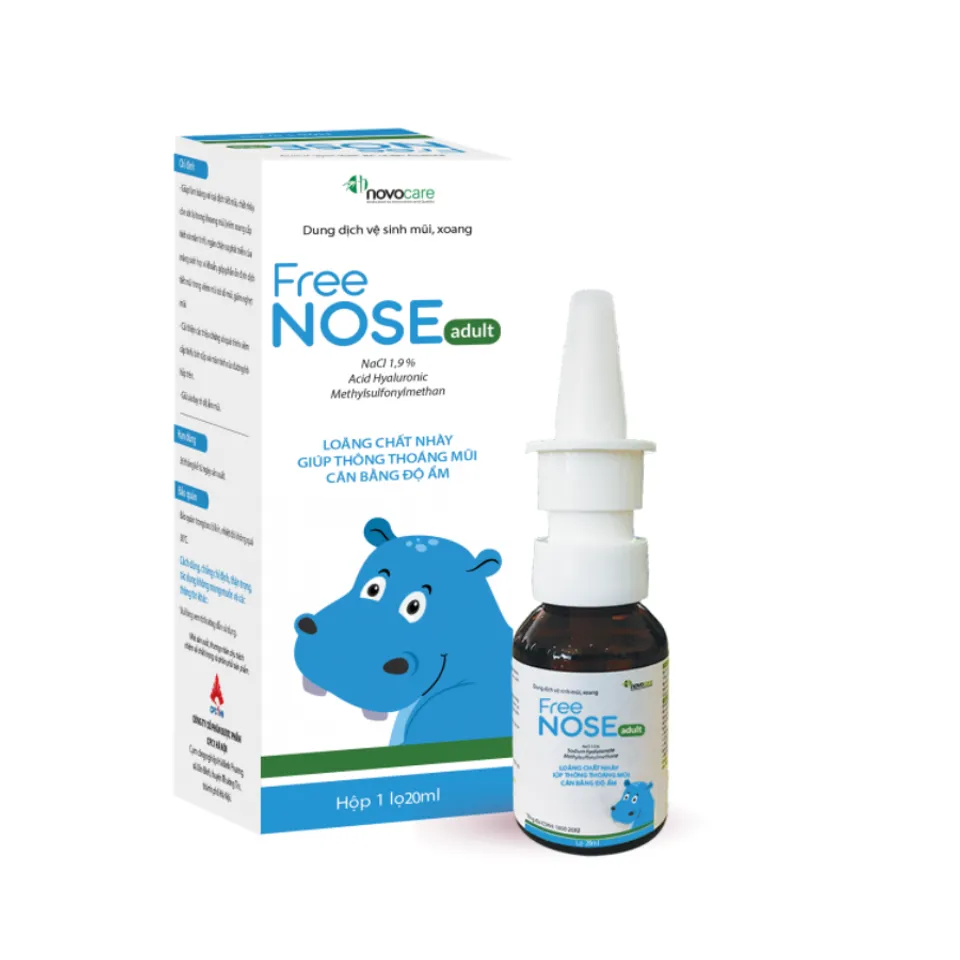Xịt mũi Freenose Adult hỗ trợ giảm nghẹt mũi
