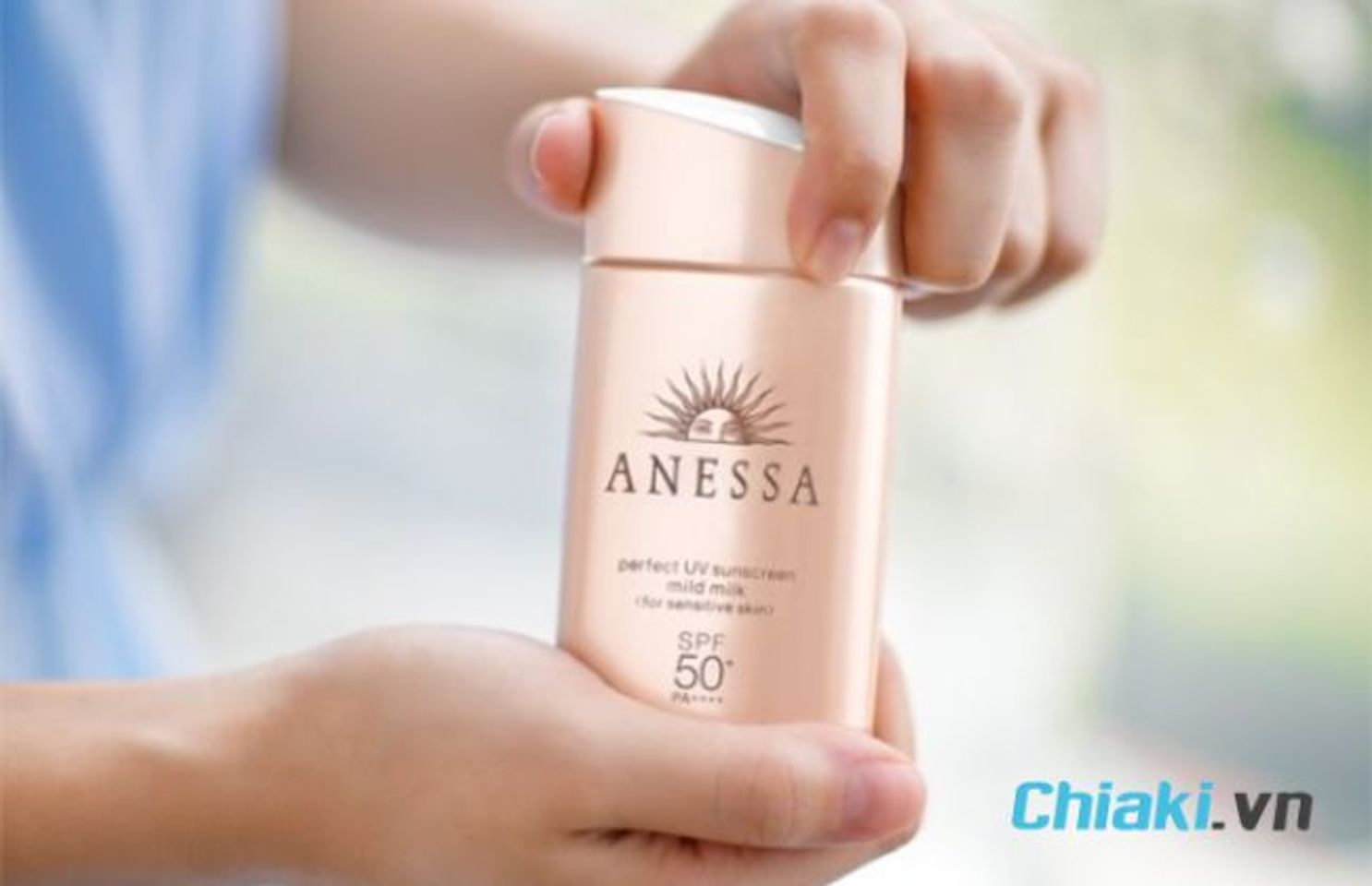 C&aacute;ch d&ugrave;ng kem chống nắng Anessa cho da nhạy cảm