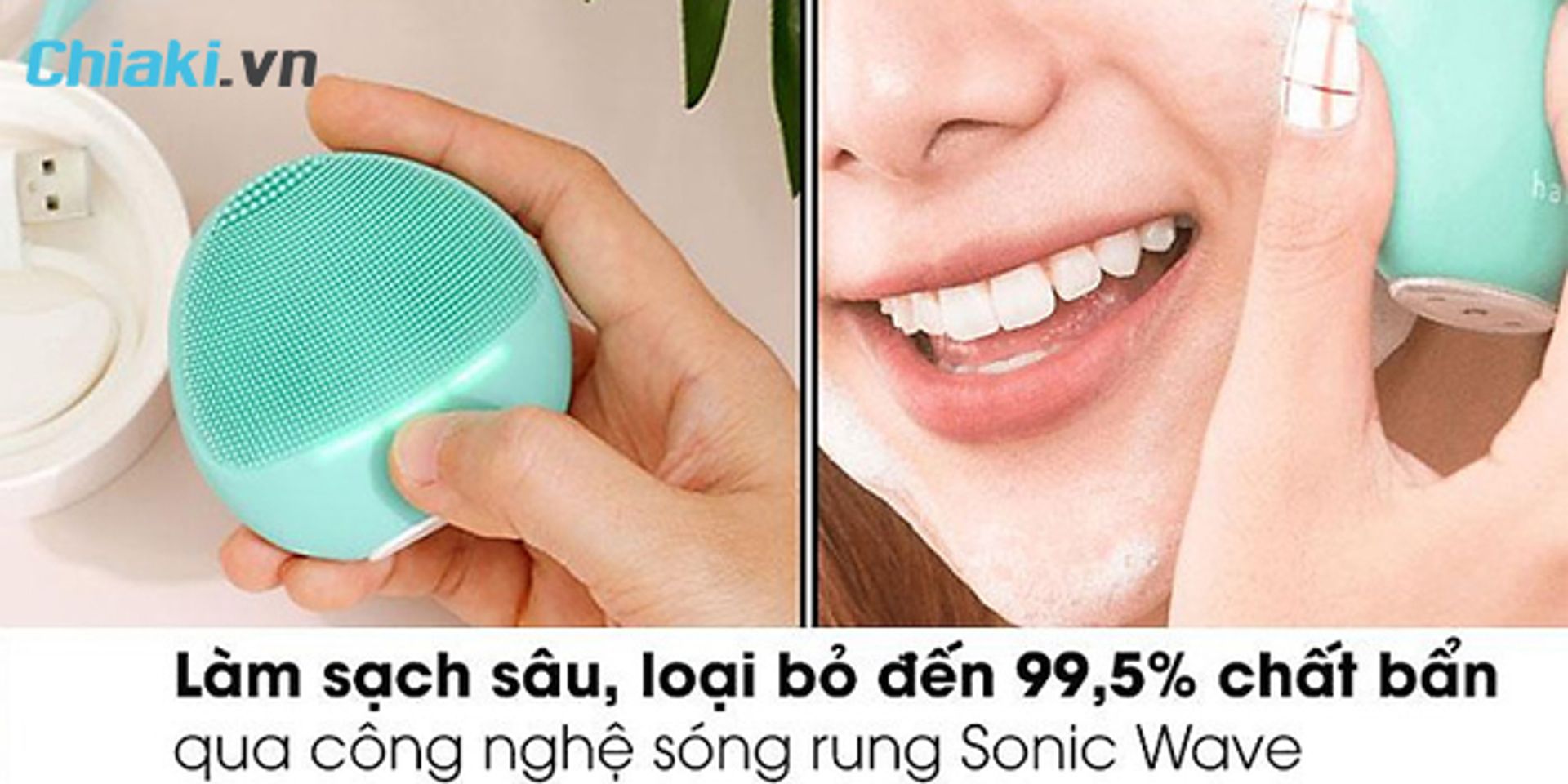 M&aacute;y rửa mặt halio review c&ocirc;ng nghệ s&oacute;ng Sonic Wave 