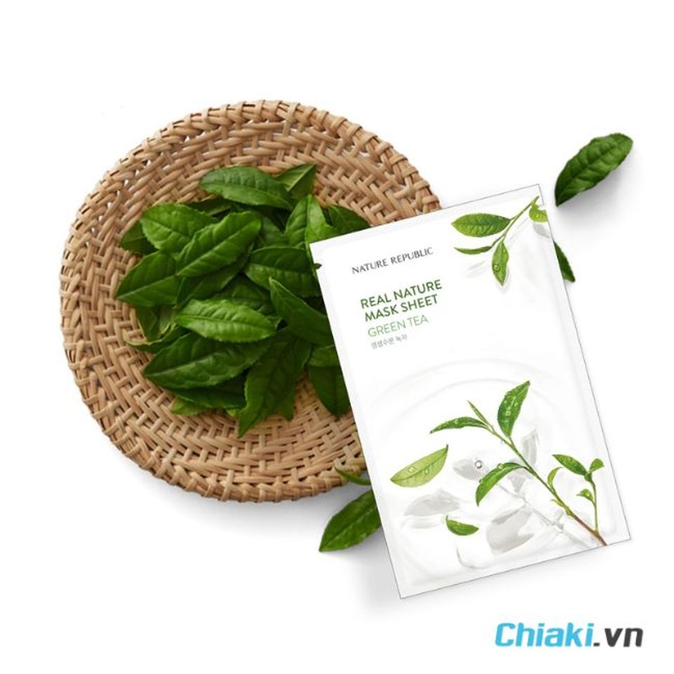 Mặt nạ giấy tr&agrave; xanh Nature Republic