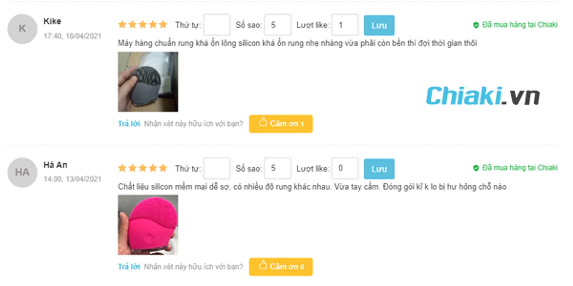 Phản hồi của kh&aacute;ch h&agrave;ng khi d&ugrave;ng m&aacute;y rửa mặt Halio