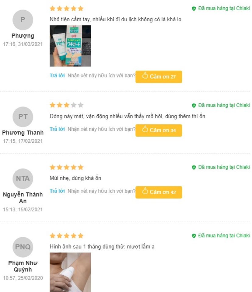 Review Lăn khử m&ugrave;i Nhật Bản cho nam Kobayashi&nbsp;từ người d&ugrave;ng