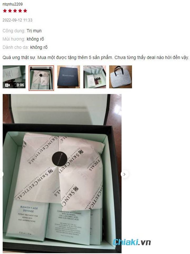 Review Serum trị sẹo rỗ v&agrave; lỗ ch&acirc;n l&ocirc;ng to SkinCeuticals Blemish