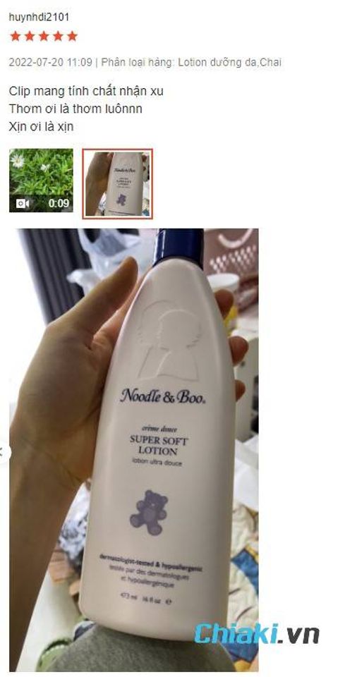 Review Sữa tắm cho b&eacute; 2 tuổi Noodle & Boo 2in1