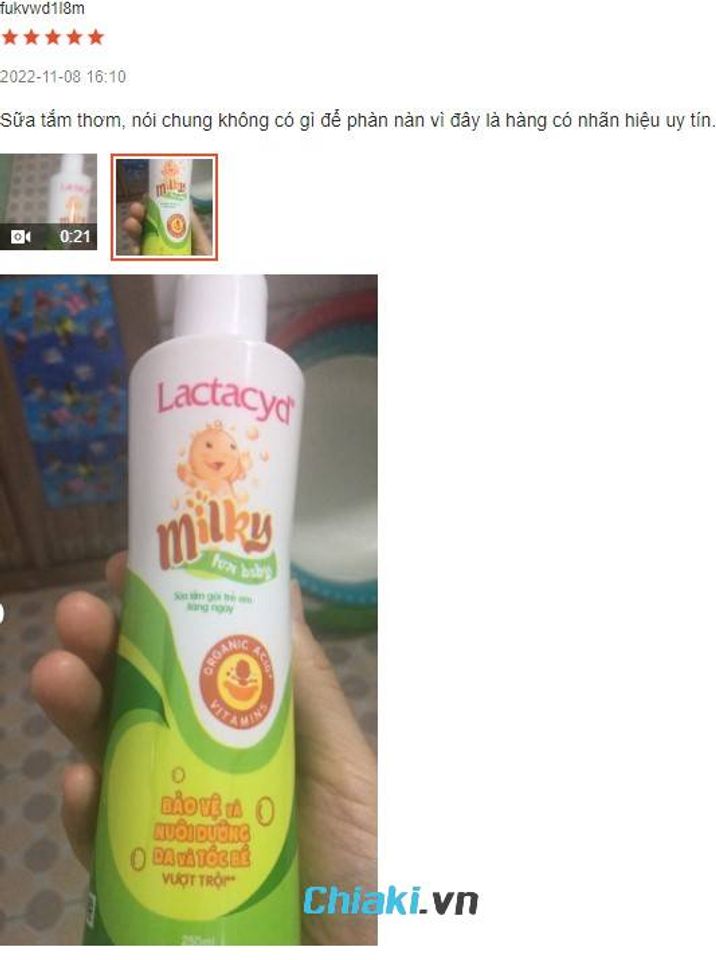 Review Sữa tắm trẻ em Lactacyd ngừa r&ocirc;m sảy&nbsp;