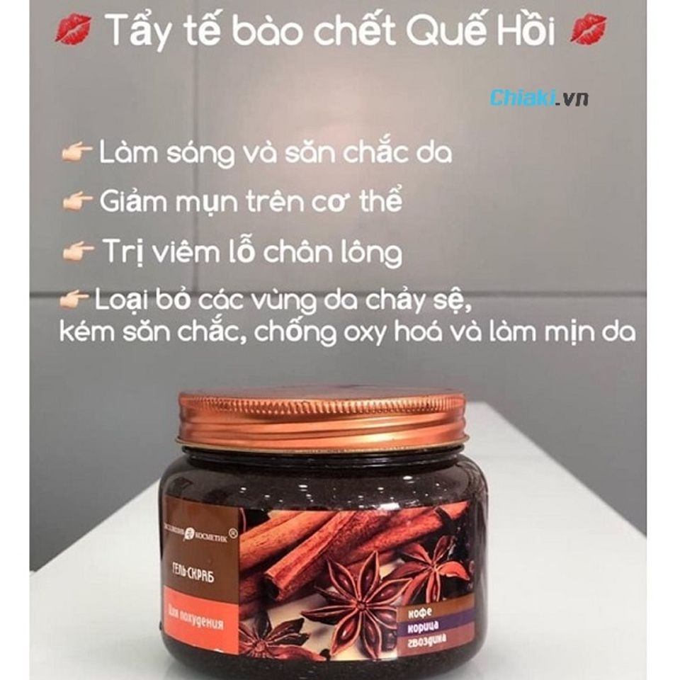 ưu &dstrok;iểm tẩy tế b&agrave;o chết quế hồi mẫu mới