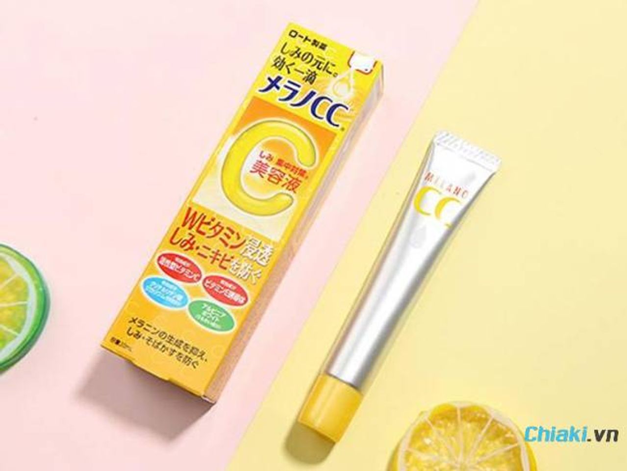 Serum trị sẹo rỗ của Nhật Bản gi&aacute; rẻ vitamin C Melano CC Rohto&nbsp;