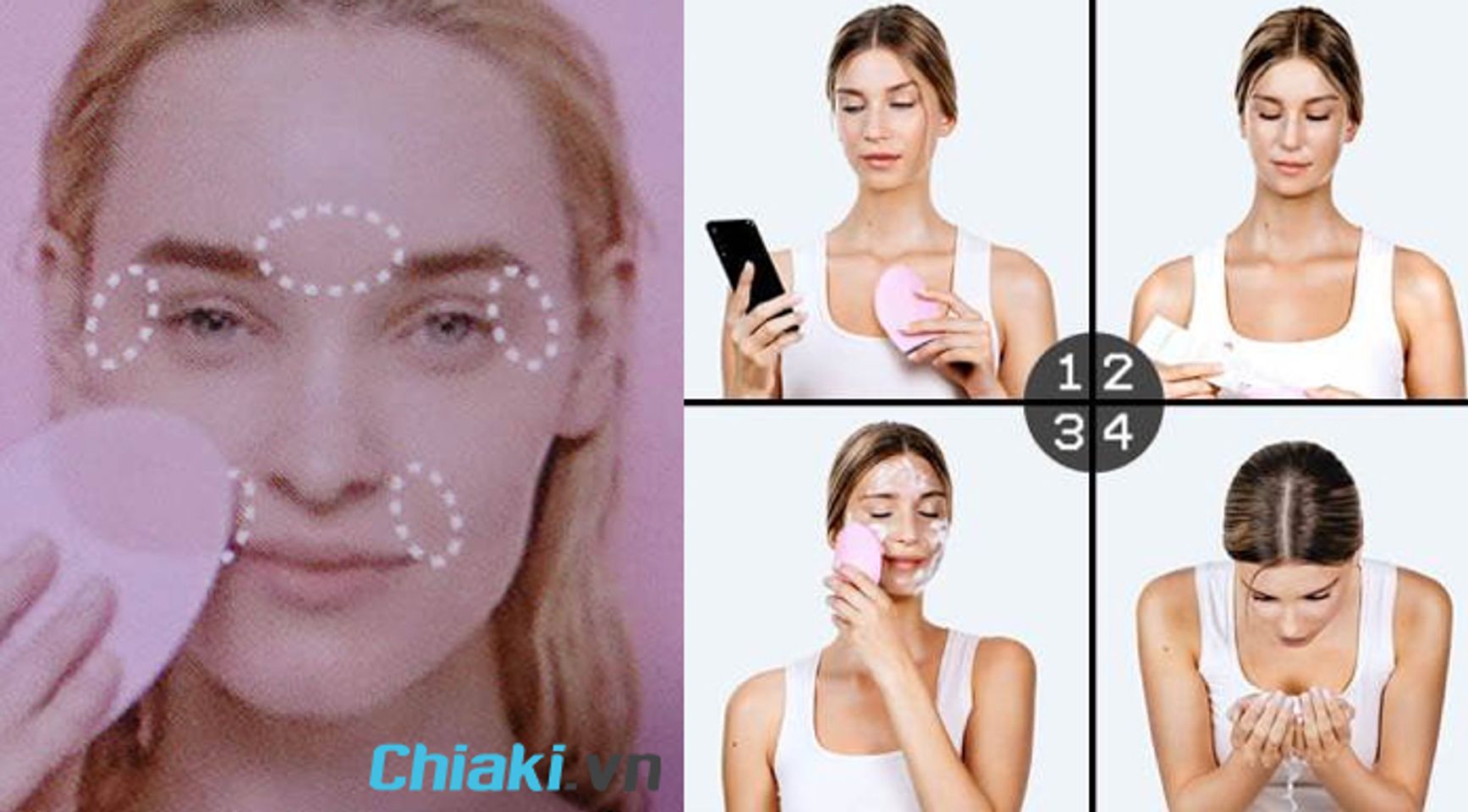 C&aacute;ch sử dụng m&aacute;y rửa mặt Foreo tất cả c&aacute;c phi&ecirc;n bản