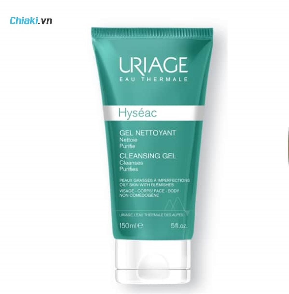 Sữa rửa mặt cho da kh&ocirc; dầu mụn Uriage Hys&eacute;ac Cleansing Gel