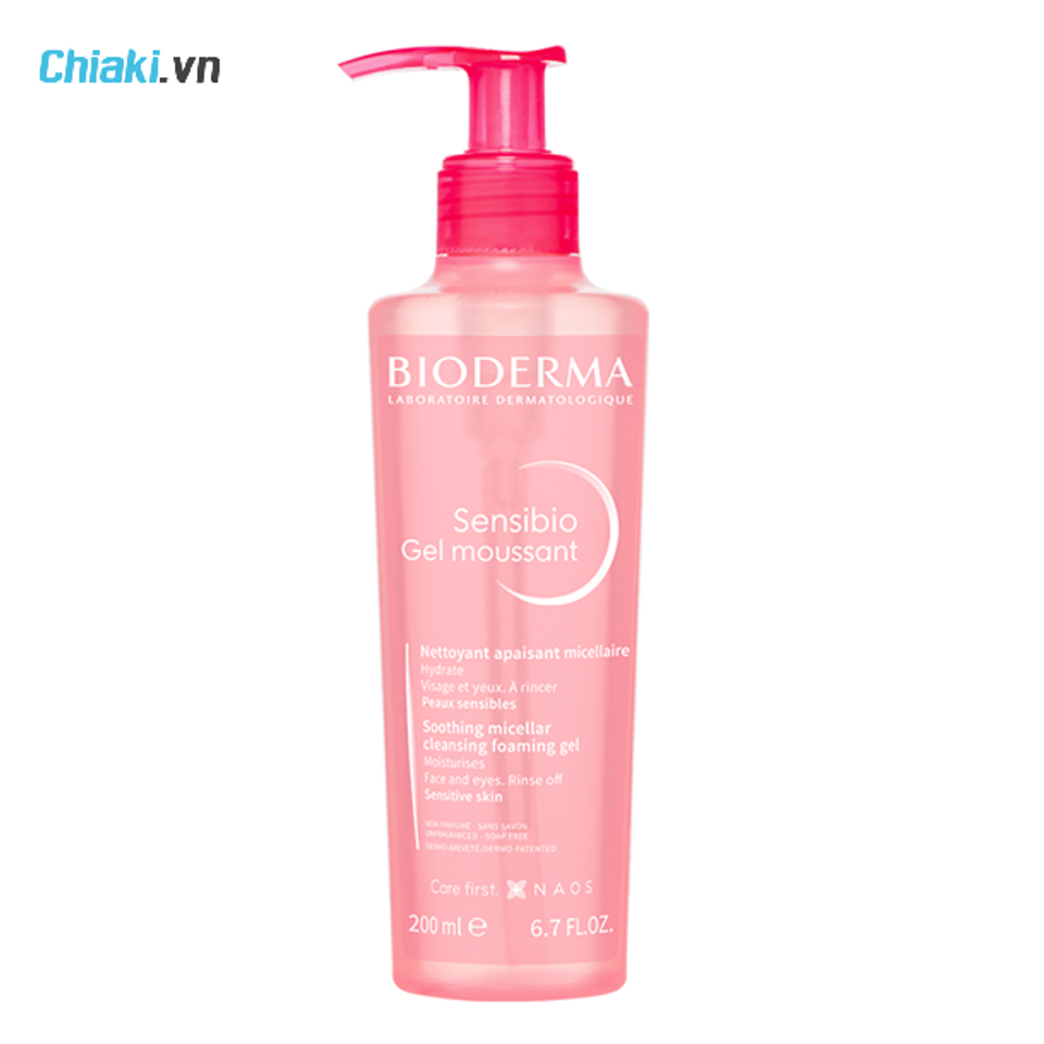 Sữa rửa mặt cho da kh&ocirc; c&oacute; mụn Bioderma Sensibio Gel Moussant