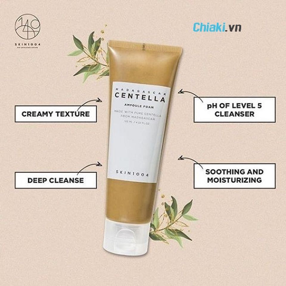 Sữa rửa mặt cho da kh&ocirc; nhạy cảm Skin1004 Madagascar Centella