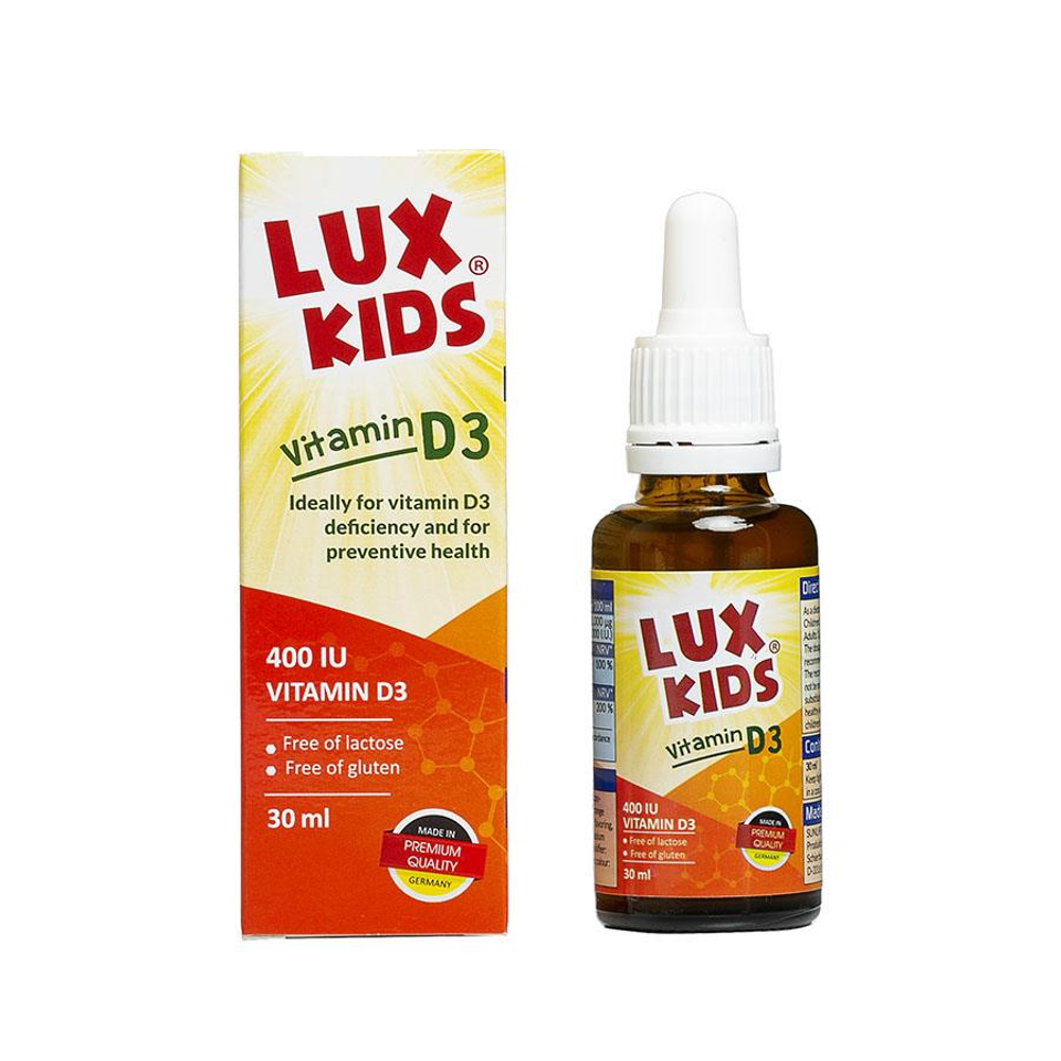 Lux Kids Vitamin D3 dạng giọt cho bé