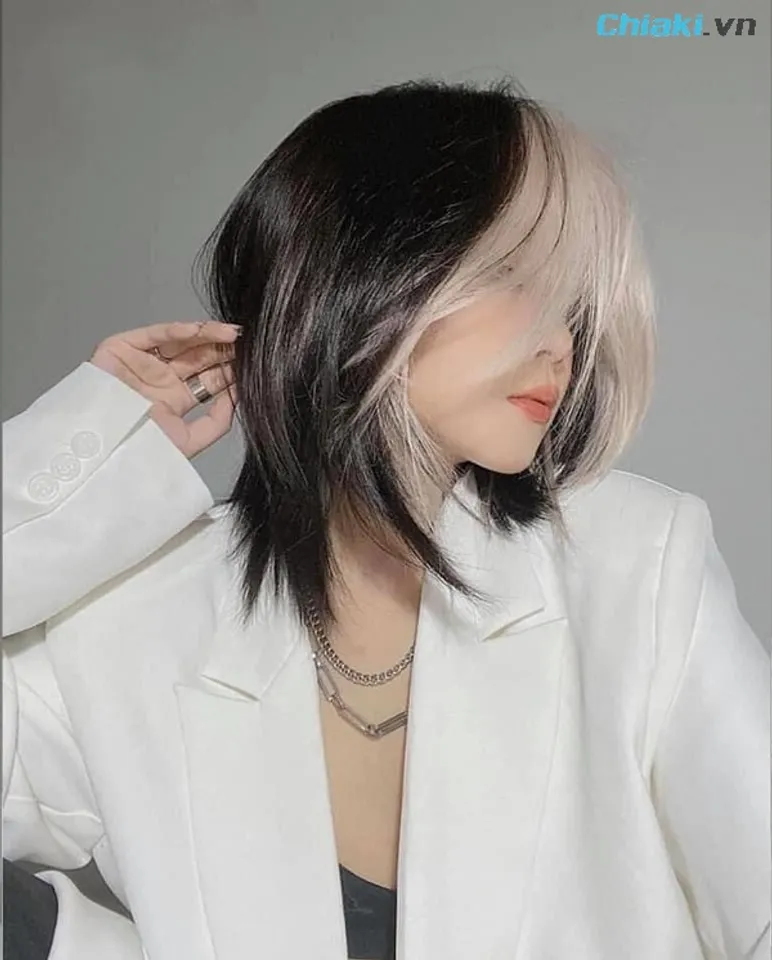 Mái layer nhuộm color Ombre