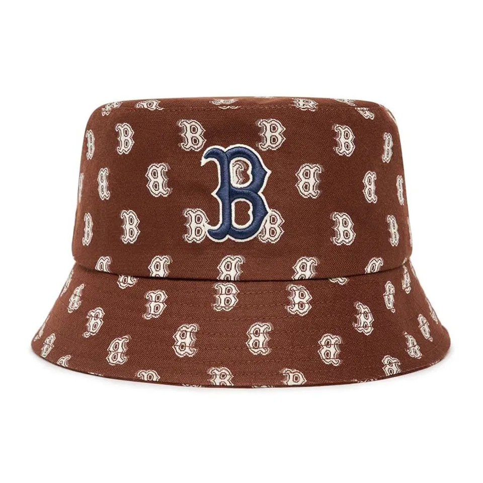 Mũ MLB Monogram Bucket Hat Boston Red Sox 3AHTFF02N-43BRD