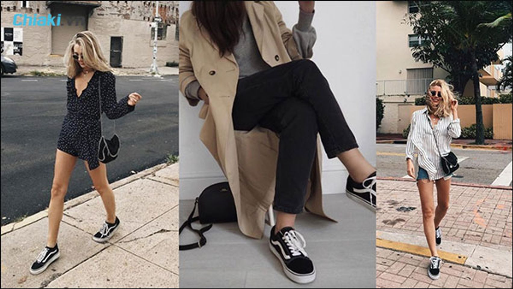 Phối đồ với gi&agrave;y Vans Old Skool cho nữ