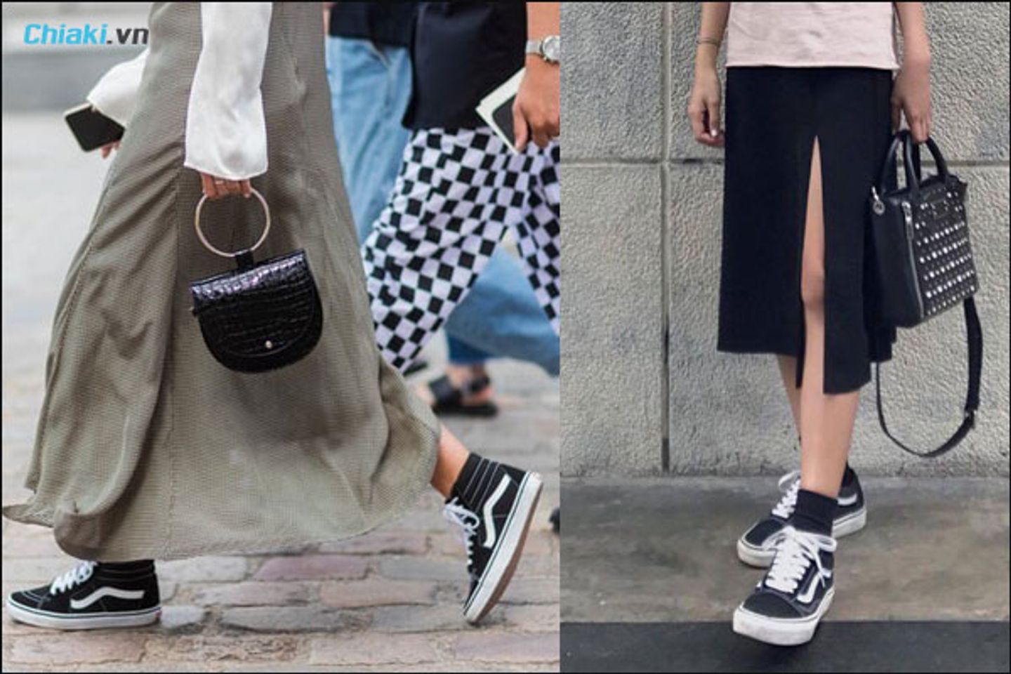 Phối đồ với gi&agrave;y Vans Sk8-Hi