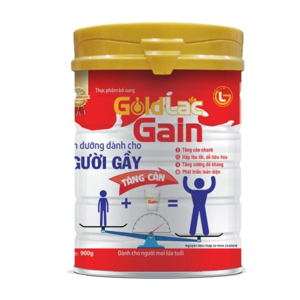Sữa Goldlac Gain ỗ trợ tăng cân cho người gầy