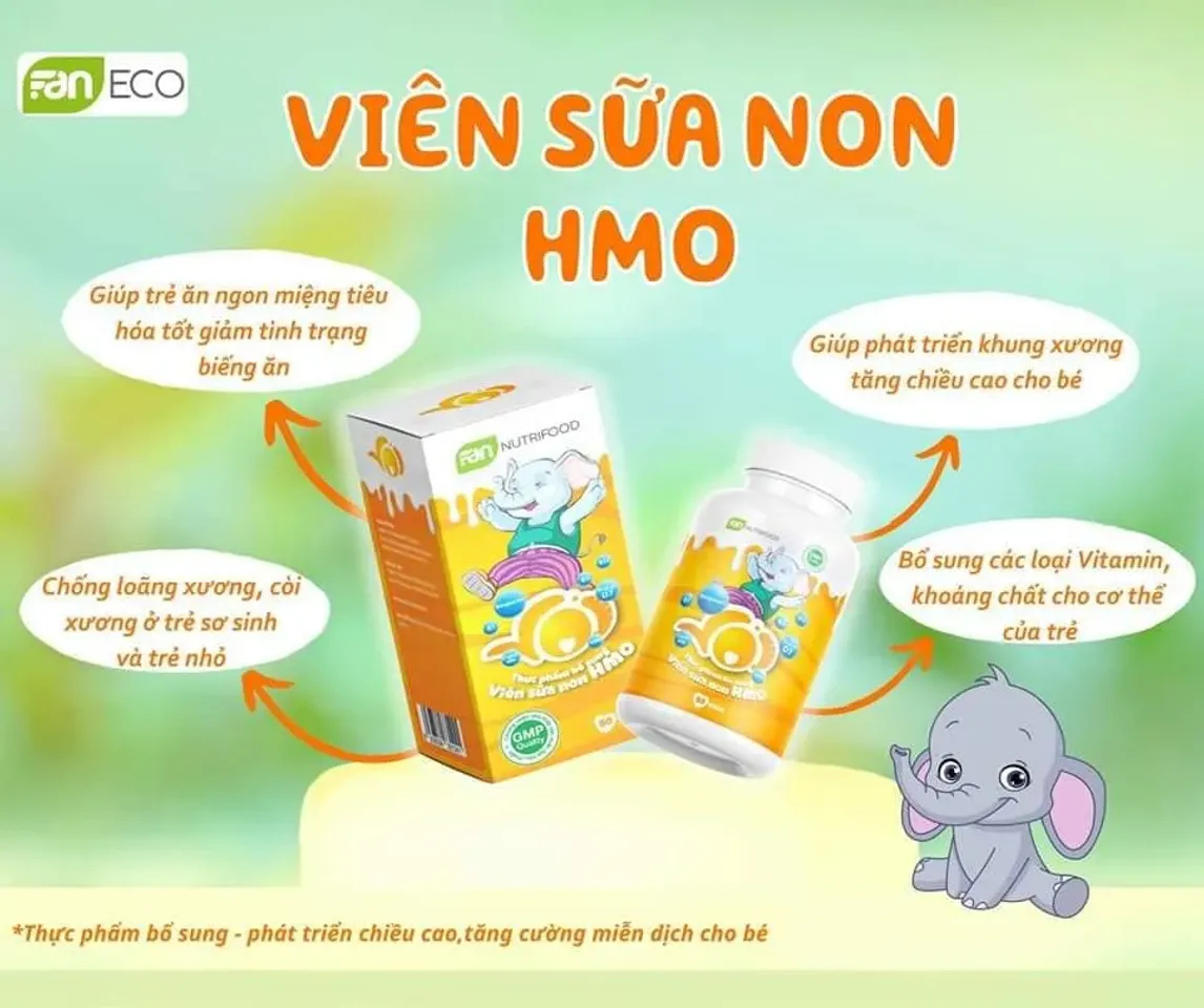 Viên sữa non HMO Faneco hộp 50 viên