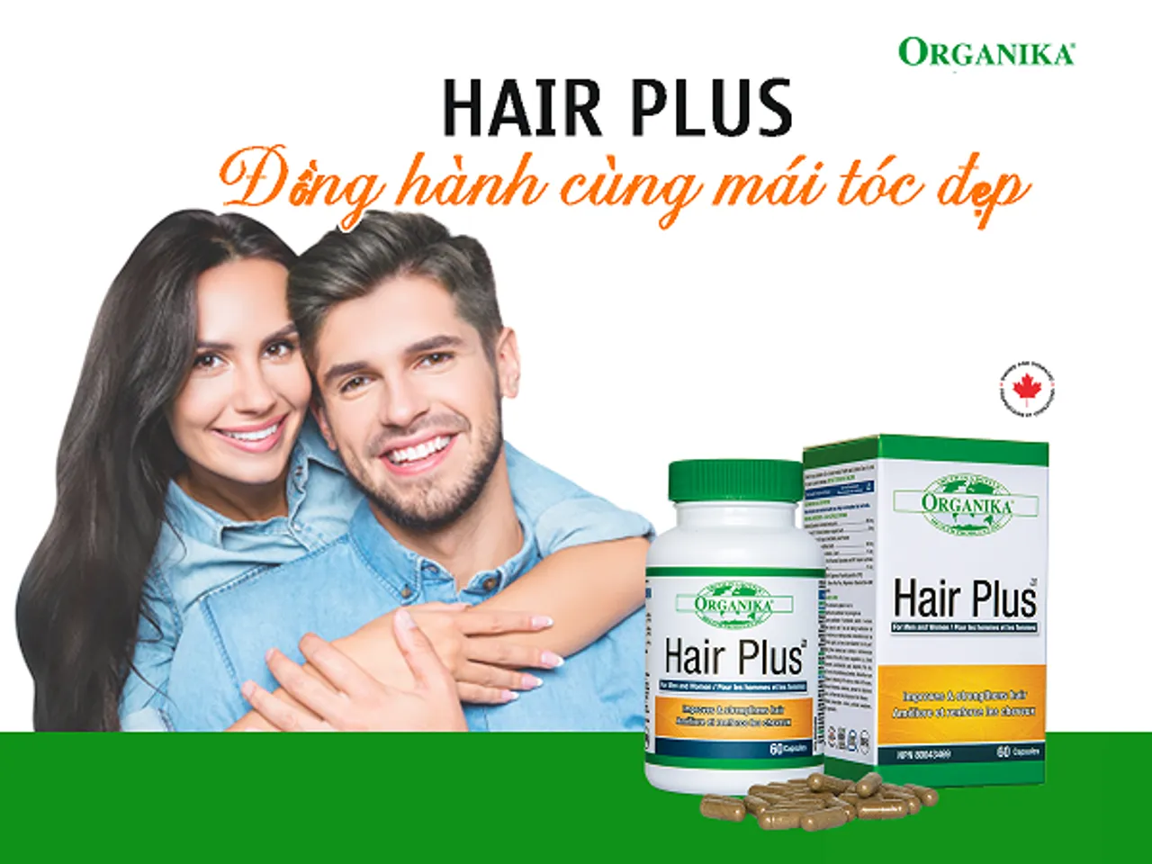 Viên uống Hair Plus Organika dành cho cả nam và nữ