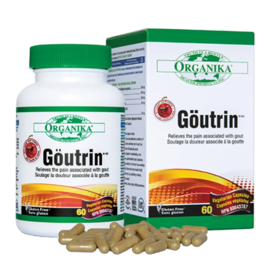 Viên uống Goutrin Organika hỗ trợ giảm các cơn đau nhức do gút