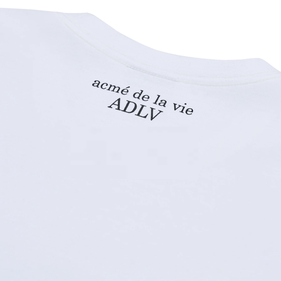 Mặt sau của áo thun Acmé De La Vie ADLV Metal Bear Short Sleeve T-Shirt White