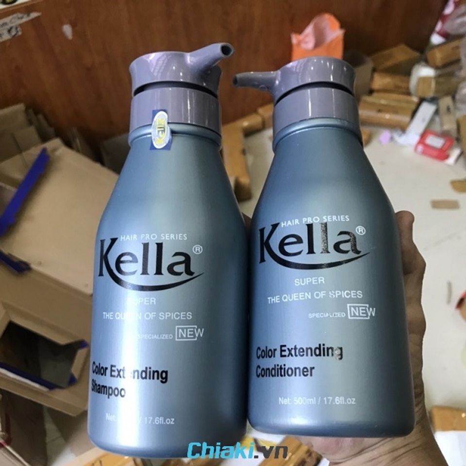 Dầu gội giữ m&agrave;u t&oacute;c nhuộm kh&oacute;i Kella Color Extending