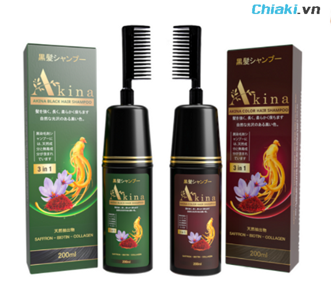 Dầu gội phủ bạc Akina Nhật Bản