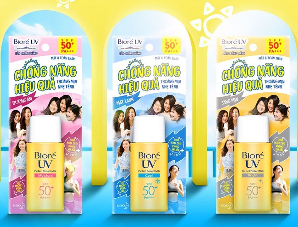 kem chống nắng Biore m&agrave;u v&agrave;ng