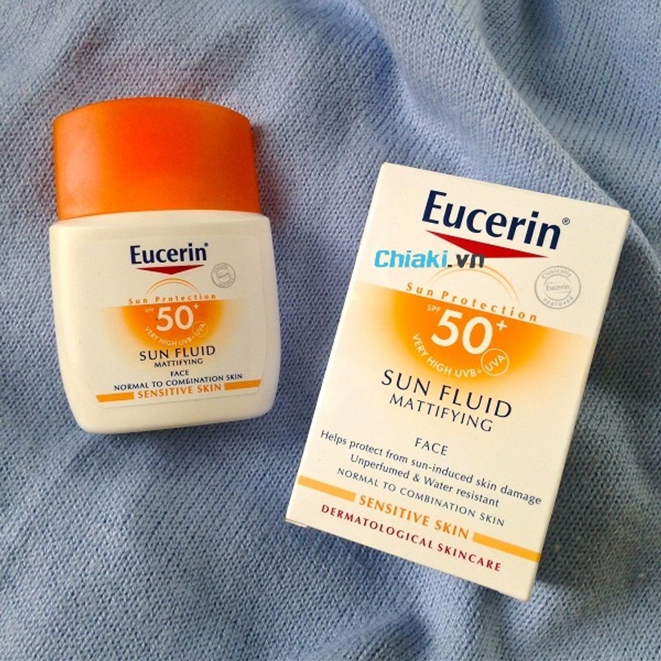 Kem chống nắng Eucerin Sensitive Protect Sun Fluid Mattifying SPF 50+