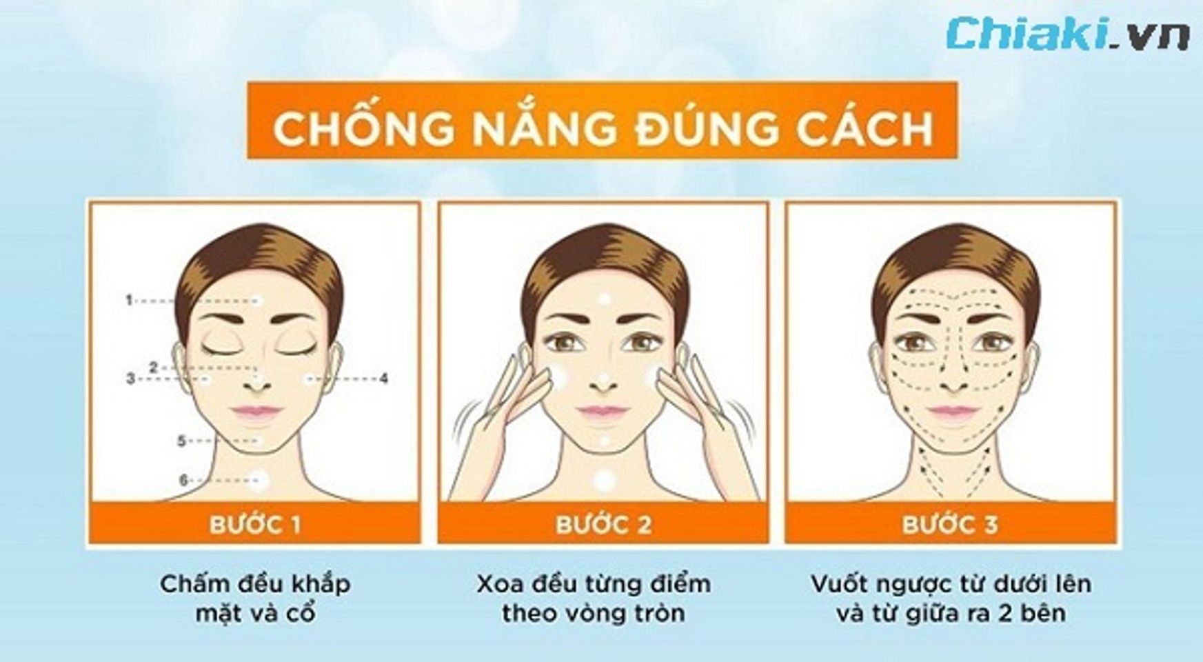 C&aacute;ch thoa kem chống nắng đ&uacute;ng chuẩn