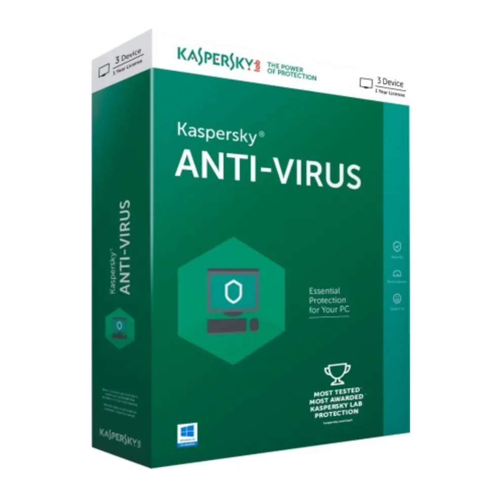 Phần mềm diệt virus Kaspersky Anti virus 1 năm loại 3PC