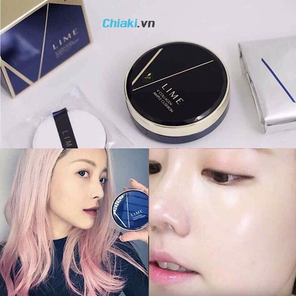 Hộp phấn trang điểm đa năng Lime V Collagen Ample Cushion