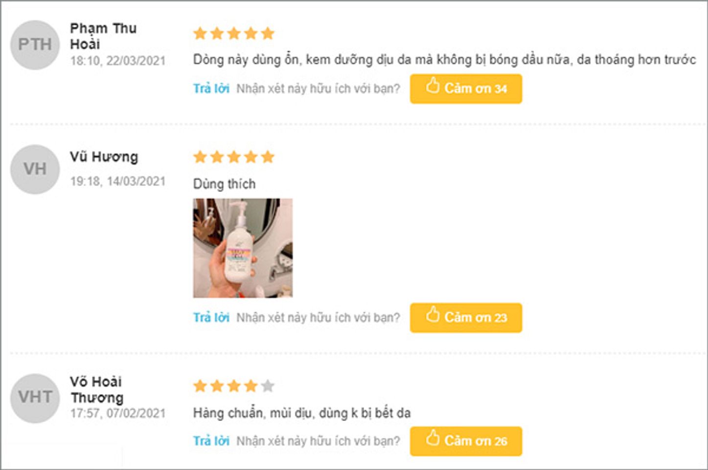 đ&aacute;nh gi&aacute; của người d&ugrave;ng sau khi sử dụng kem louv cell body