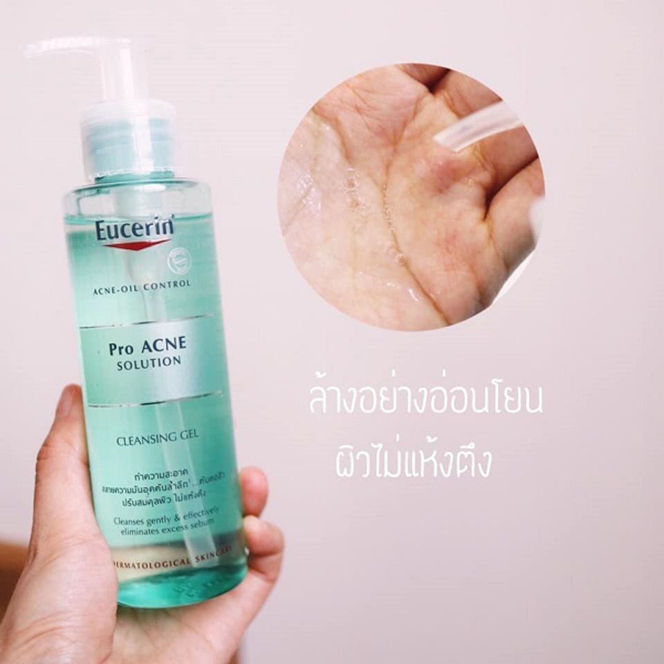 Sữa rửa mặt cho da mụn tuổi dậy th&igrave; Eucerin Pro Acne Solution Cleansing