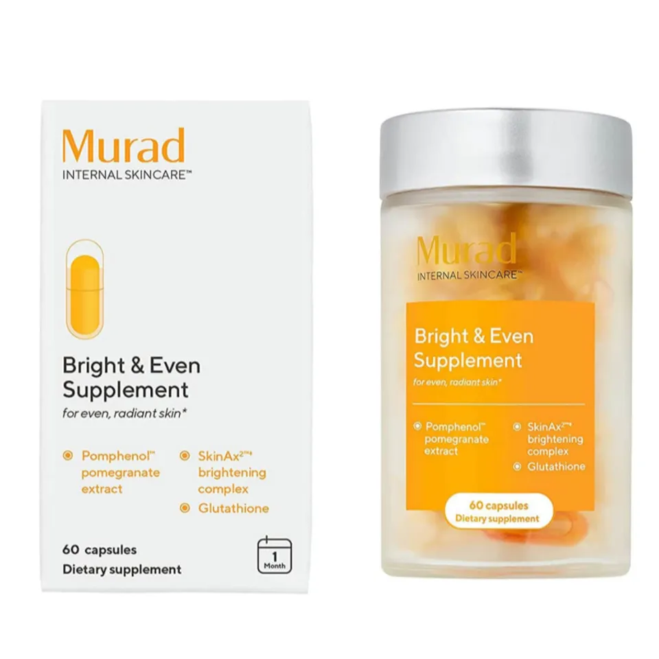 Viên uống hỗ trợ chống nắng trắng da Murad Bright & Even Supplement