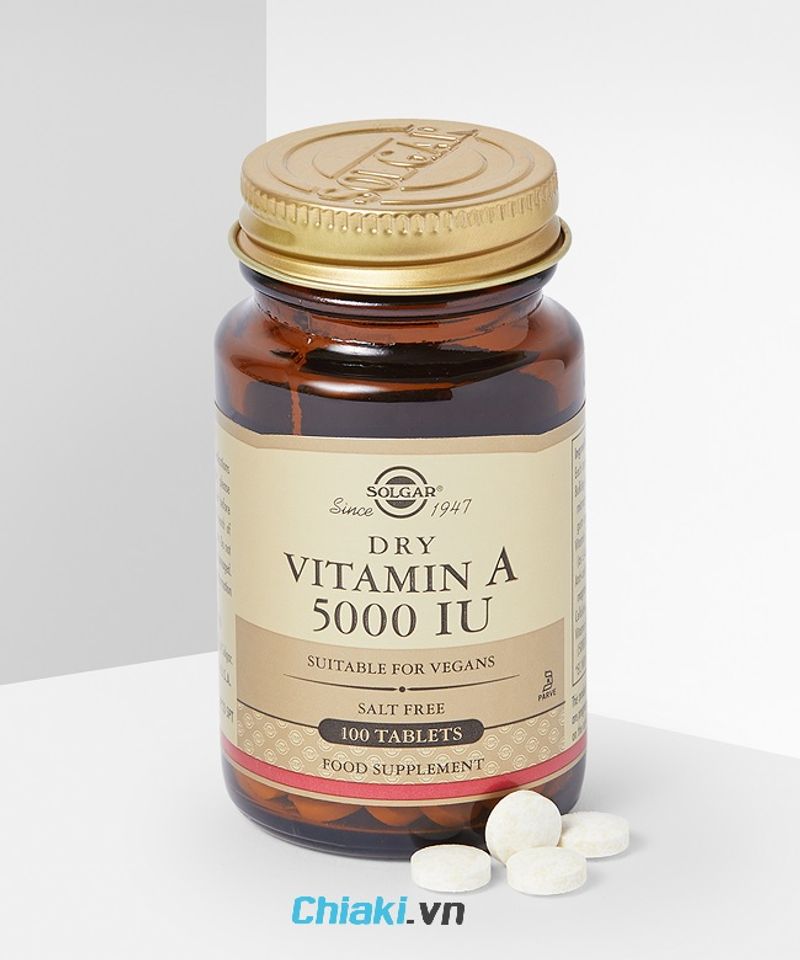 Vi&ecirc;n uống Solgar Vitamin A cải thiện thị lực