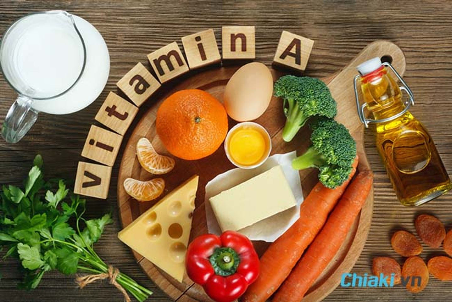 Vitamin A gi&uacute;p cho bạn c&oacute; được đ&ocirc;i mắt s&aacute;ng, l&agrave;n da đẹp v&agrave; sức đề kh&aacute;ng tốt.