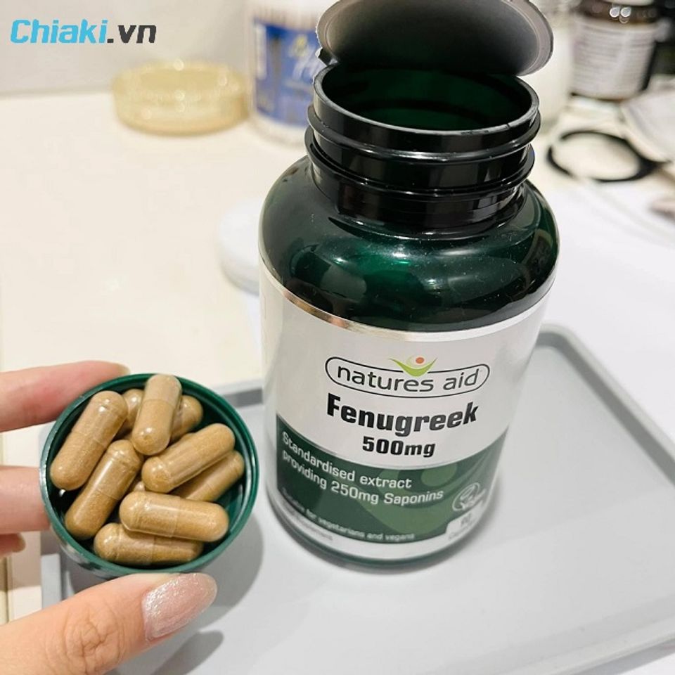 Vitamin lợi sữa Fenugreek Natures Aid
