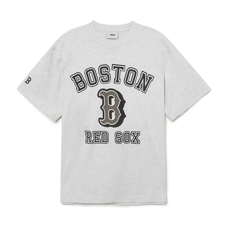 Áo thun MLB Varsity Overfit Boston Red Sox T-shirt 3ATSV0233-43MGL Grey