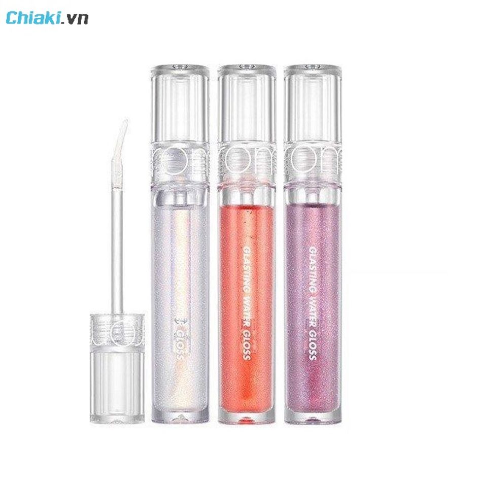 Bảng m&agrave;u son Romand Glasting Water Gloss (dạng son b&oacute;ng lấp l&aacute;nh)