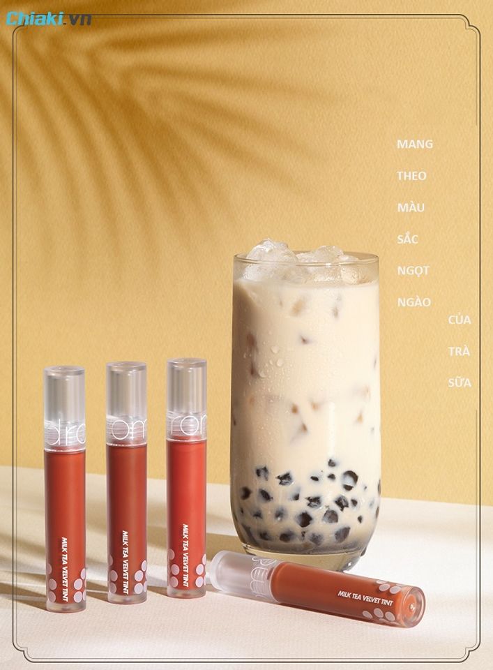 Bảng m&agrave;u son Romand Milk Tea Velvet (dạng kem tr&agrave; sữa)