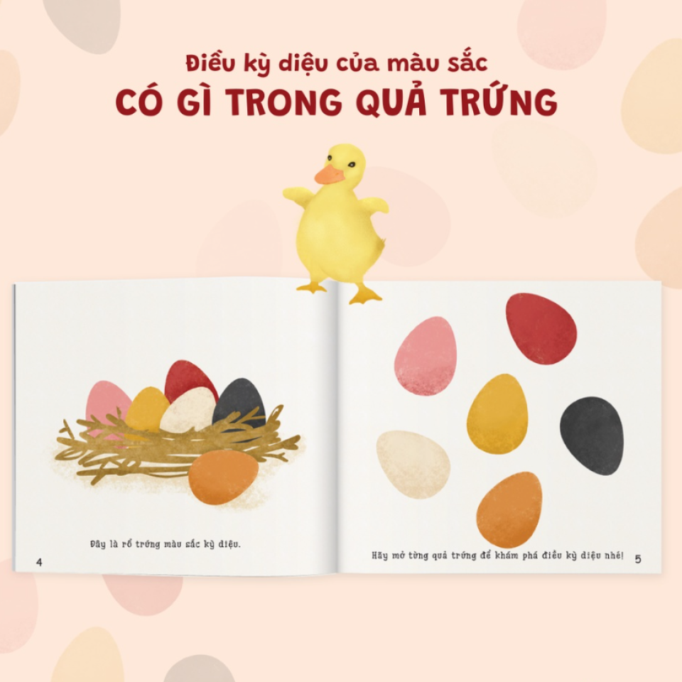 Bộ 4 cuốn sách Ehon "Điều kỳ diệu của màu sắc" dành cho bé 0-6 tuổi