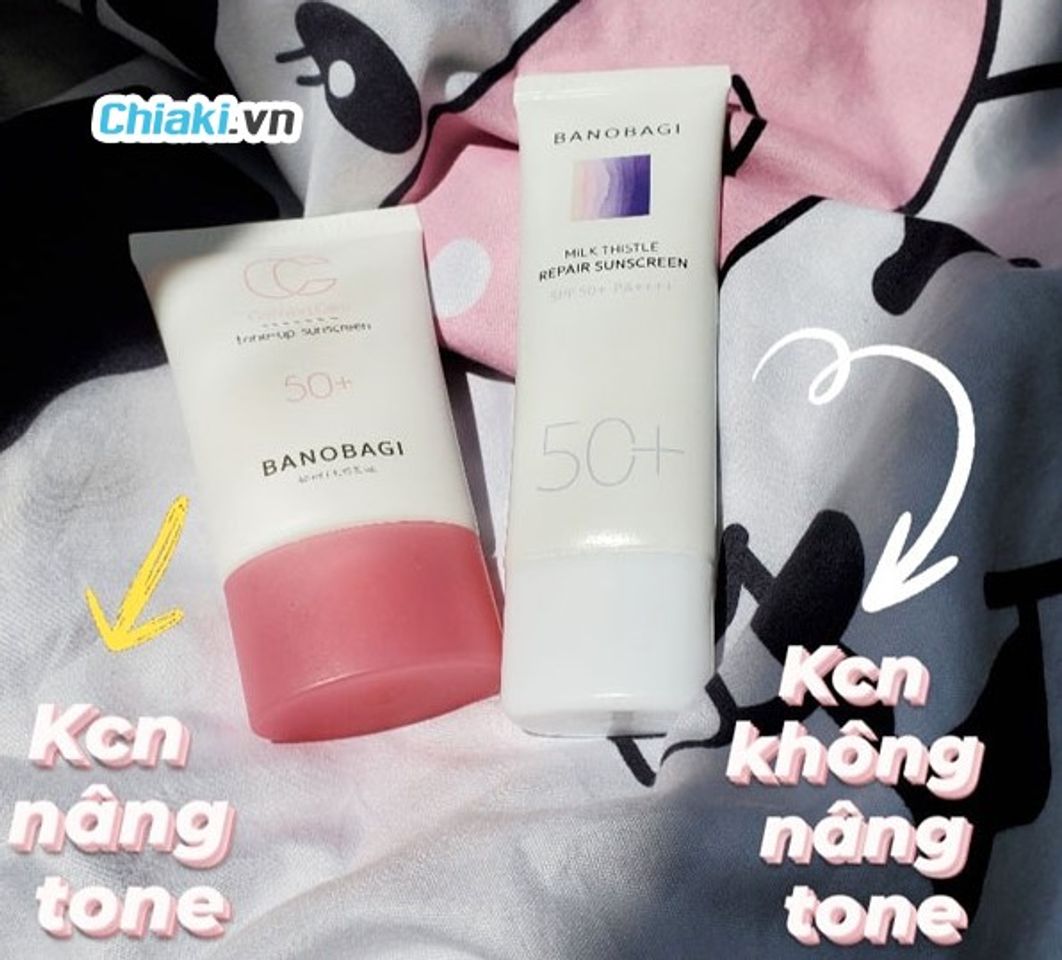Hai d&ograve;ng kem chống nắng b&aacute;n chạy của h&atilde;ng Banobagi