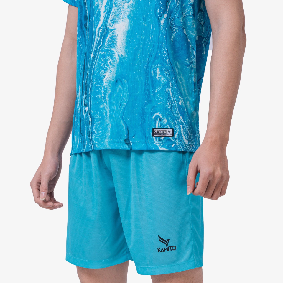 Bộ quần áo bóng đá Kamito Lightning chất thun mềm, thoáng khí (màu xanh ngọc)