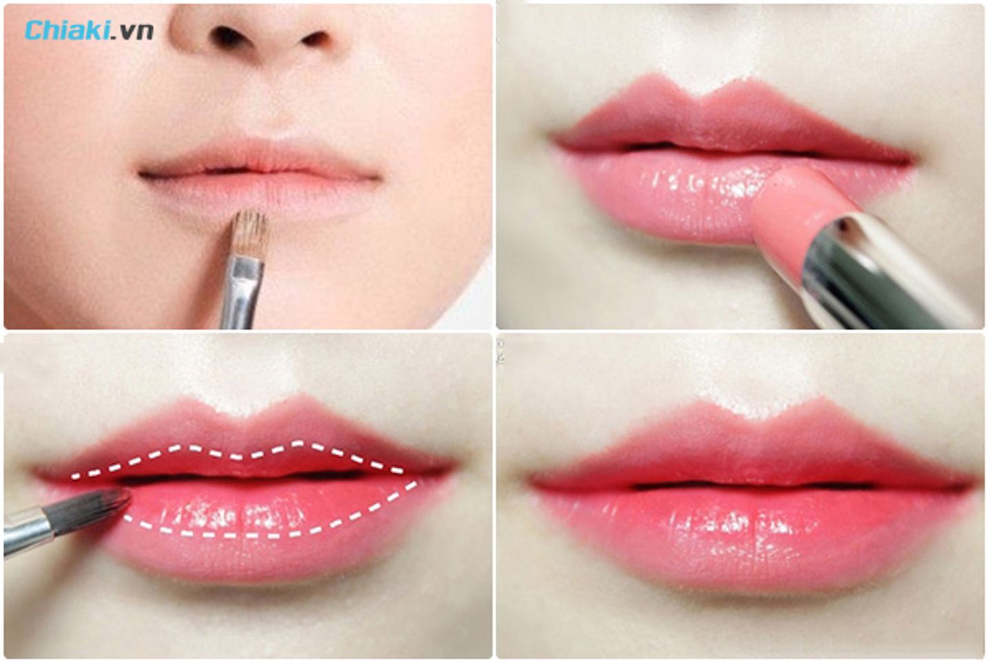 c&aacute;ch đ&aacute;nh son đẹp cho m&ocirc;i mỏng