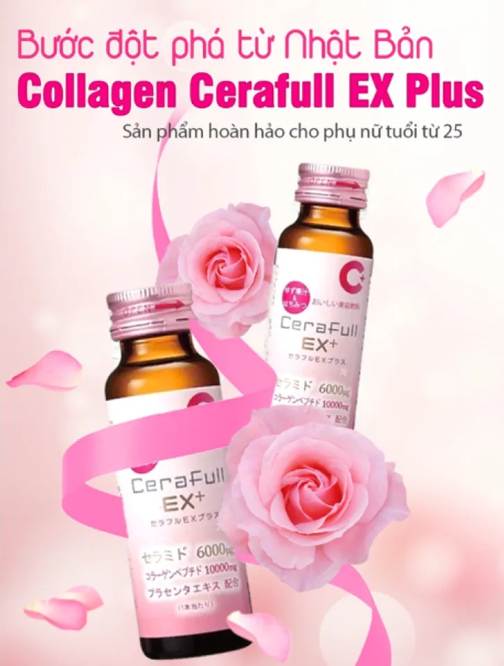 Collagen Cerafull EX Plus dạng nước của Nhật