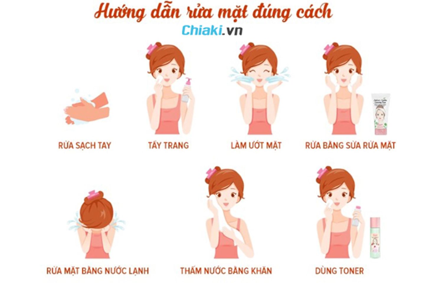 Hướng dẫn rửa mặt đ&uacute;ng c&aacute;ch sạch khỏe cho từng loại da