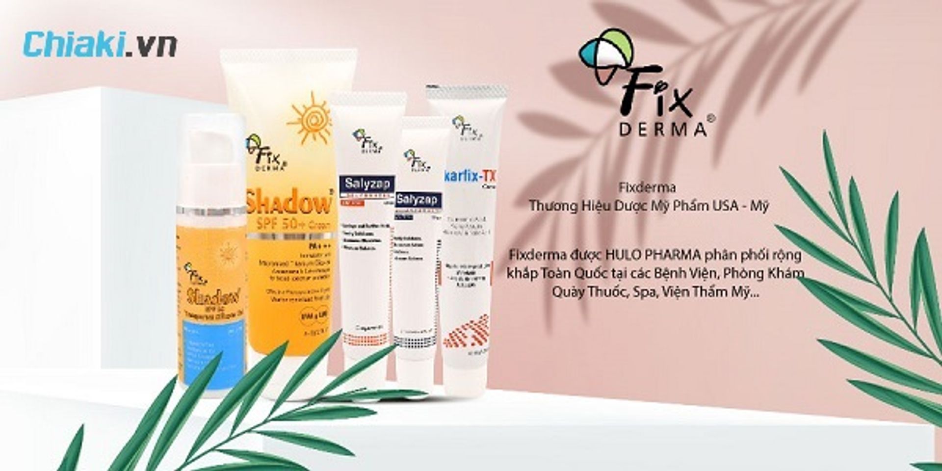 thương hiệu kem chống nắng Fixderma